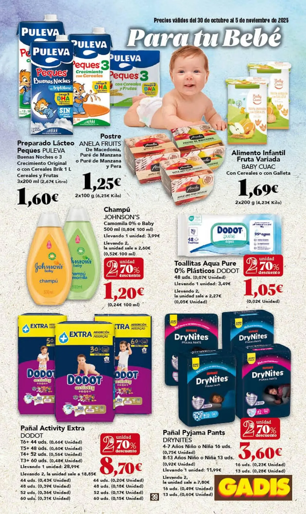 Catálogo de Folleto Gadis 30 de octubre al 5 de noviembre 2025 - Página 39