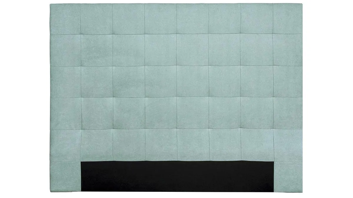 Cabecero en terciopelo verde agua 160 cm HALCIONA