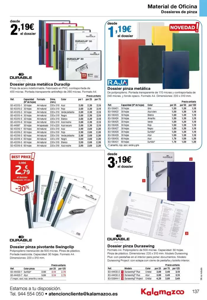 Catálogo de Staples Kalamazoo Catálogo General 9 de enero al 30 de septiembre 2025 - Página 137