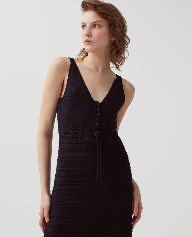 Vestido de crochet de algodón black beauty