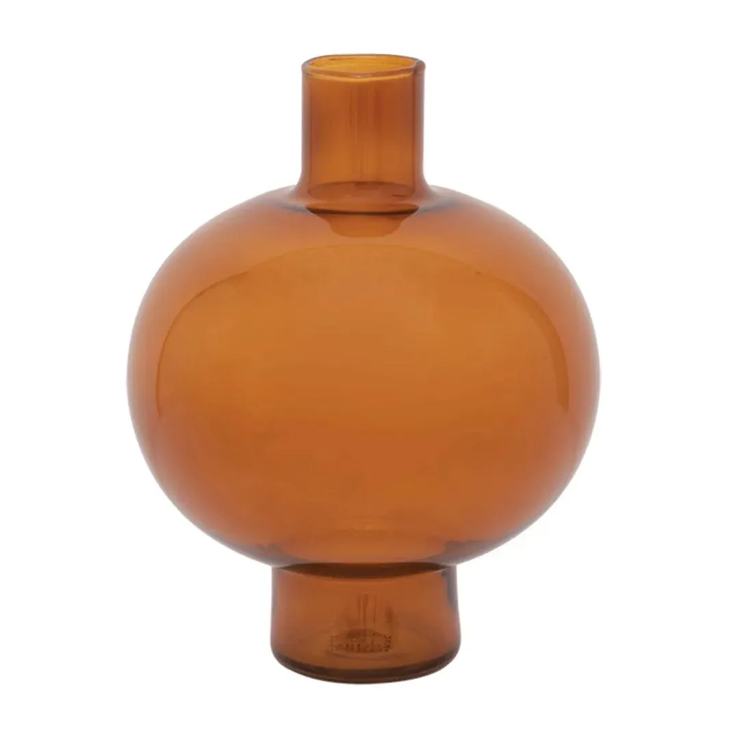 Round vase 20 cm Golden oak