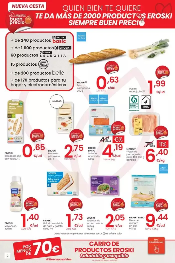 Catálogo de Precio más bajo EROSKI CENTER 27 de marzo al 8 de abril 2025 - Página 2