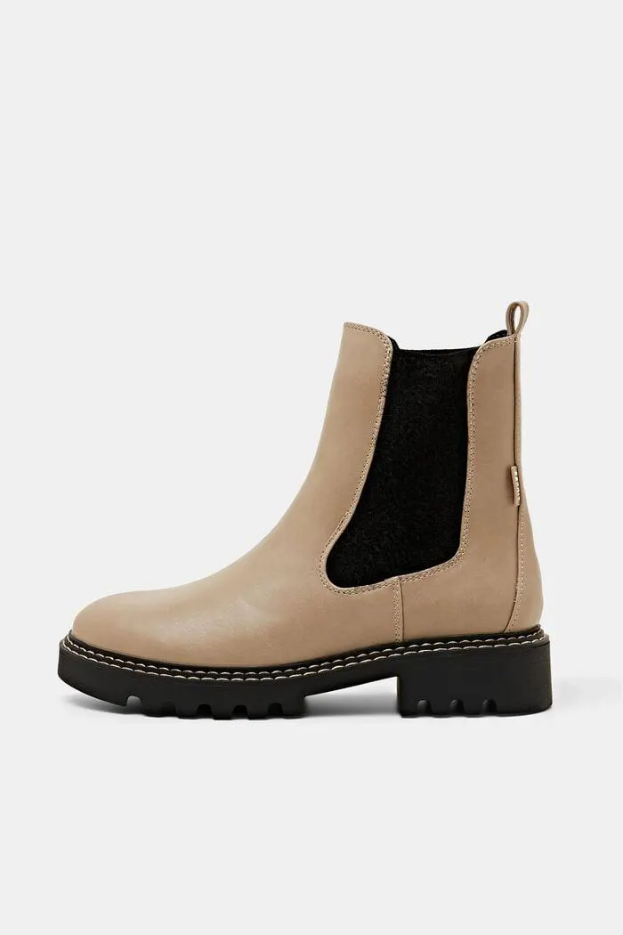 Botines Chelsea de cuero vegano