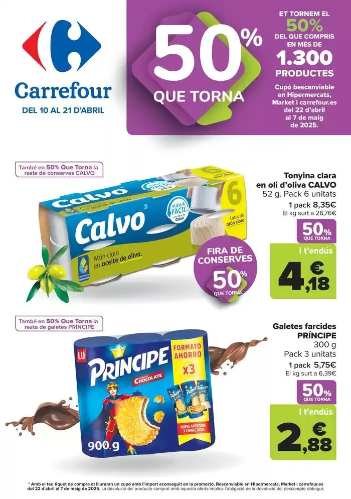 Catálogo de 50% QUE VUELVE + 3x2 10 de abril al 21 de abril 2025 - Página 1