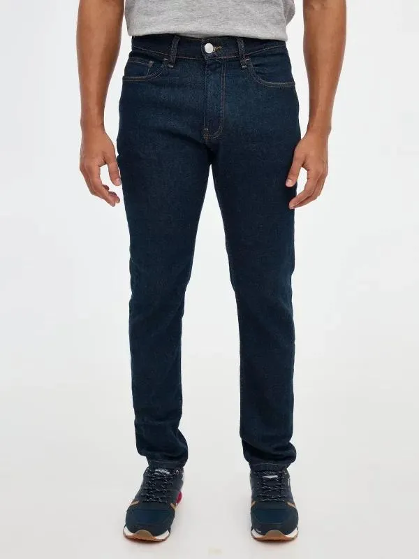 Jeans azul oscuro slim