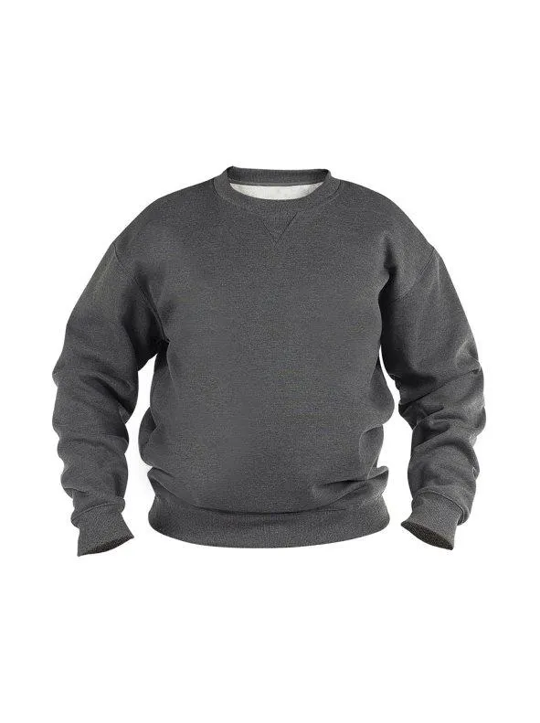 Sudadera de cuello redondo modelo 'Rockford' de talla grande para hombre