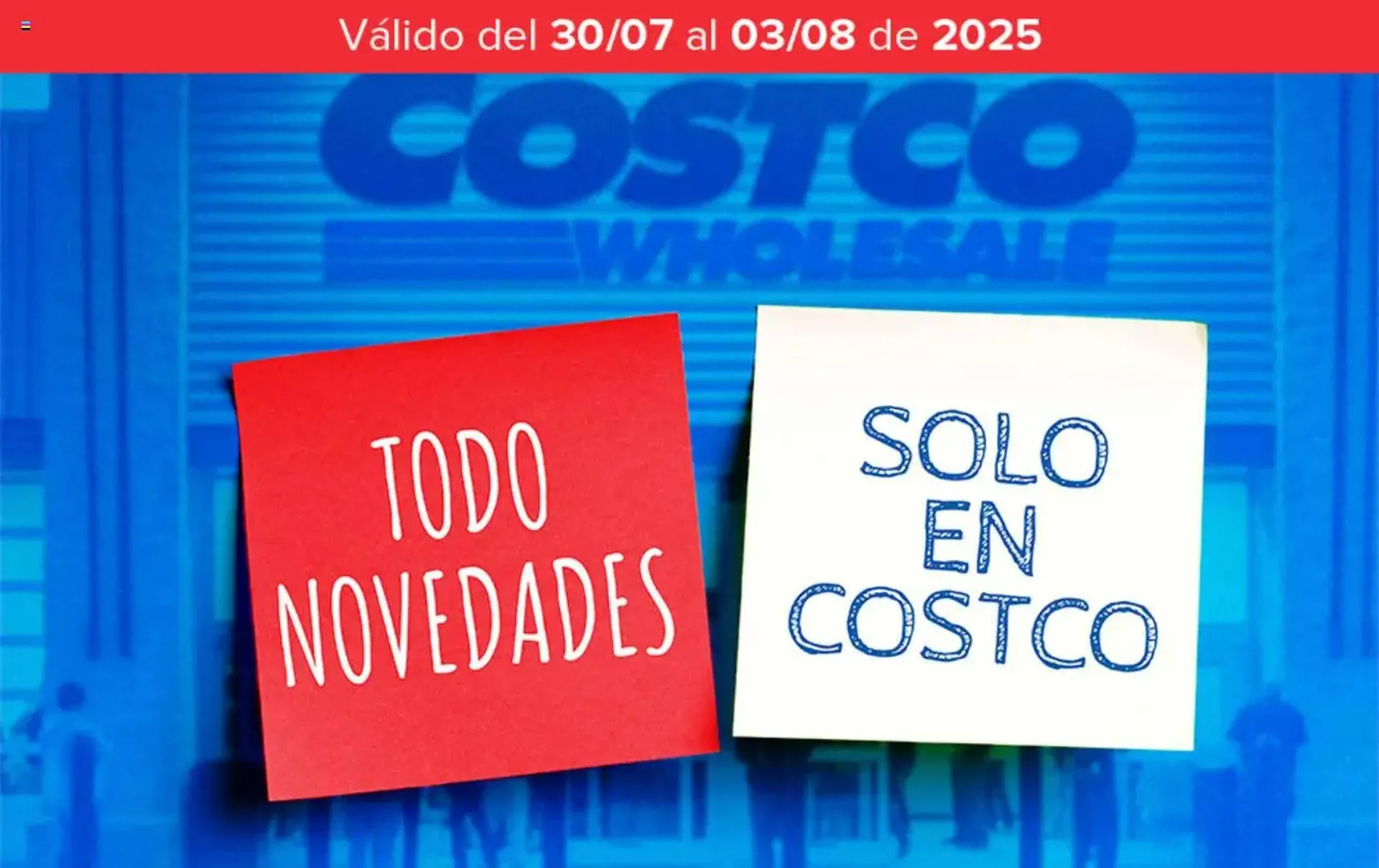 Catálogo de Folleto Costco 30 de julio al 3 de agosto 2025 - Página 1