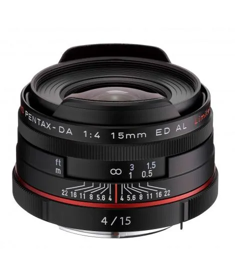 Pentax 15mm f4 Limited DA HD negro