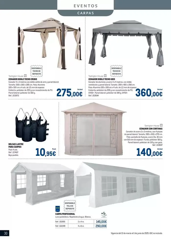 Catálogo de Especial Terrazas Canarias 13 de marzo al 1 de junio 2025 - Página 30