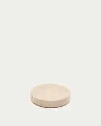 Portacepillos Macre de travertino beige