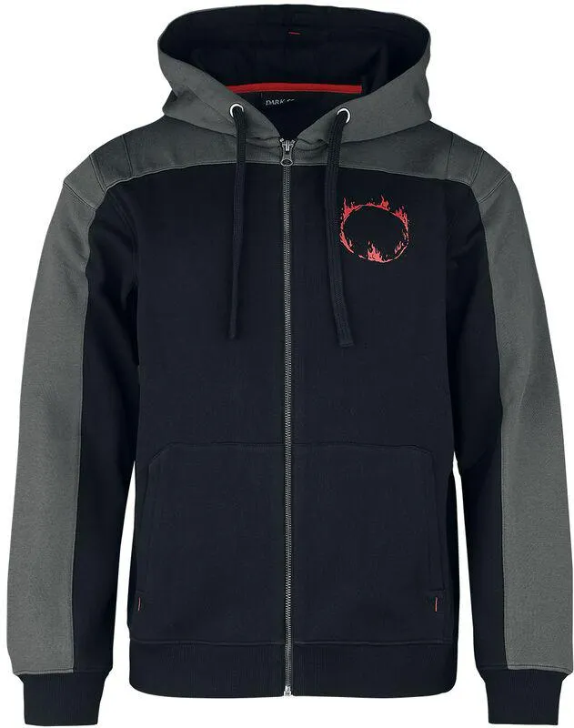 "Chosen Undead" Capucha con cremallera Negro de Dark Souls