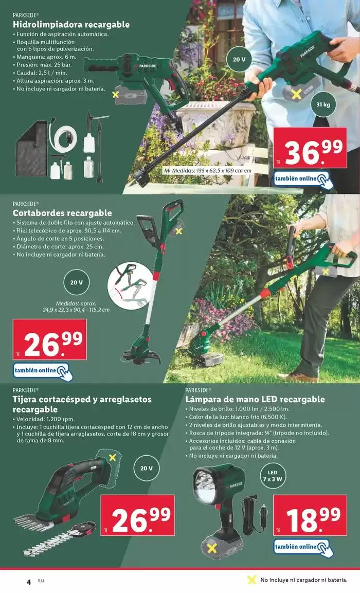 Catálogo de ¡Bazar Lidl! Ofertas válidas del 24/03 al 30/03 24 de marzo al 30 de marzo 2025 - Página 4