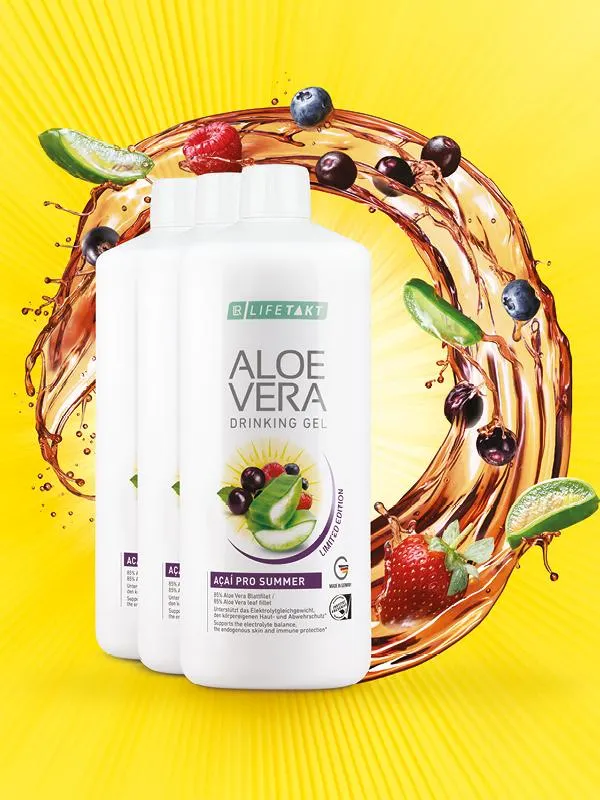 Set Triple Aloe Vera Gel Bebible Açai Pro Summer