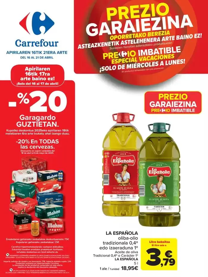 Catálogo de PRECIO IMBATIBLE 16 de abril al 21 de abril 2025 - Página 1