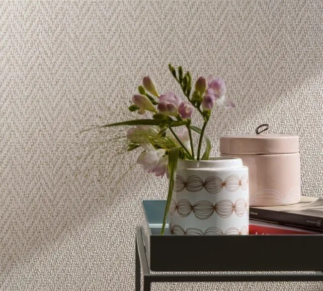 Papel pintado vinilo aplicación cola en pared Geométrico gris MARBURG 53cmx10m lavable