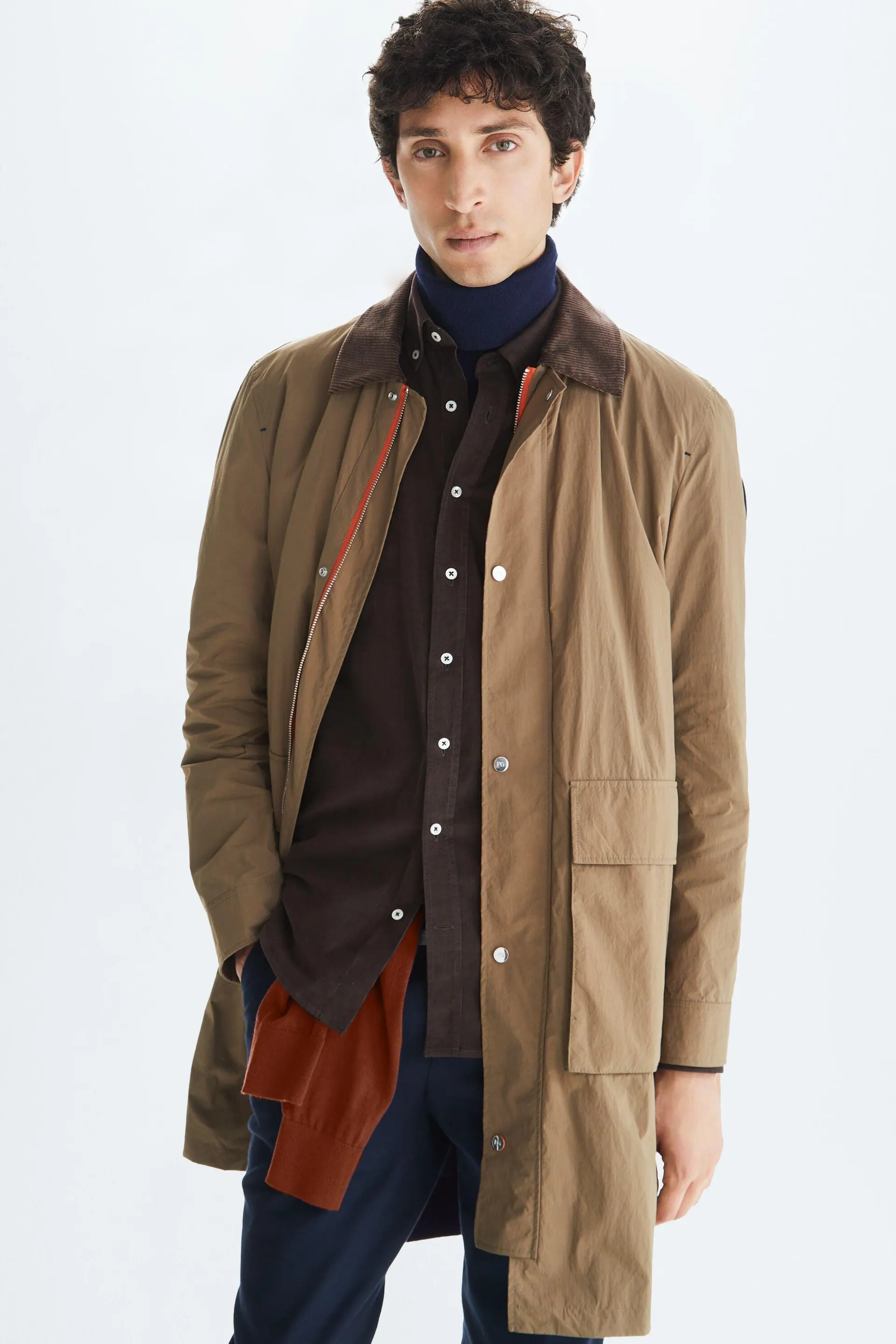 Gabardina nylon encerado