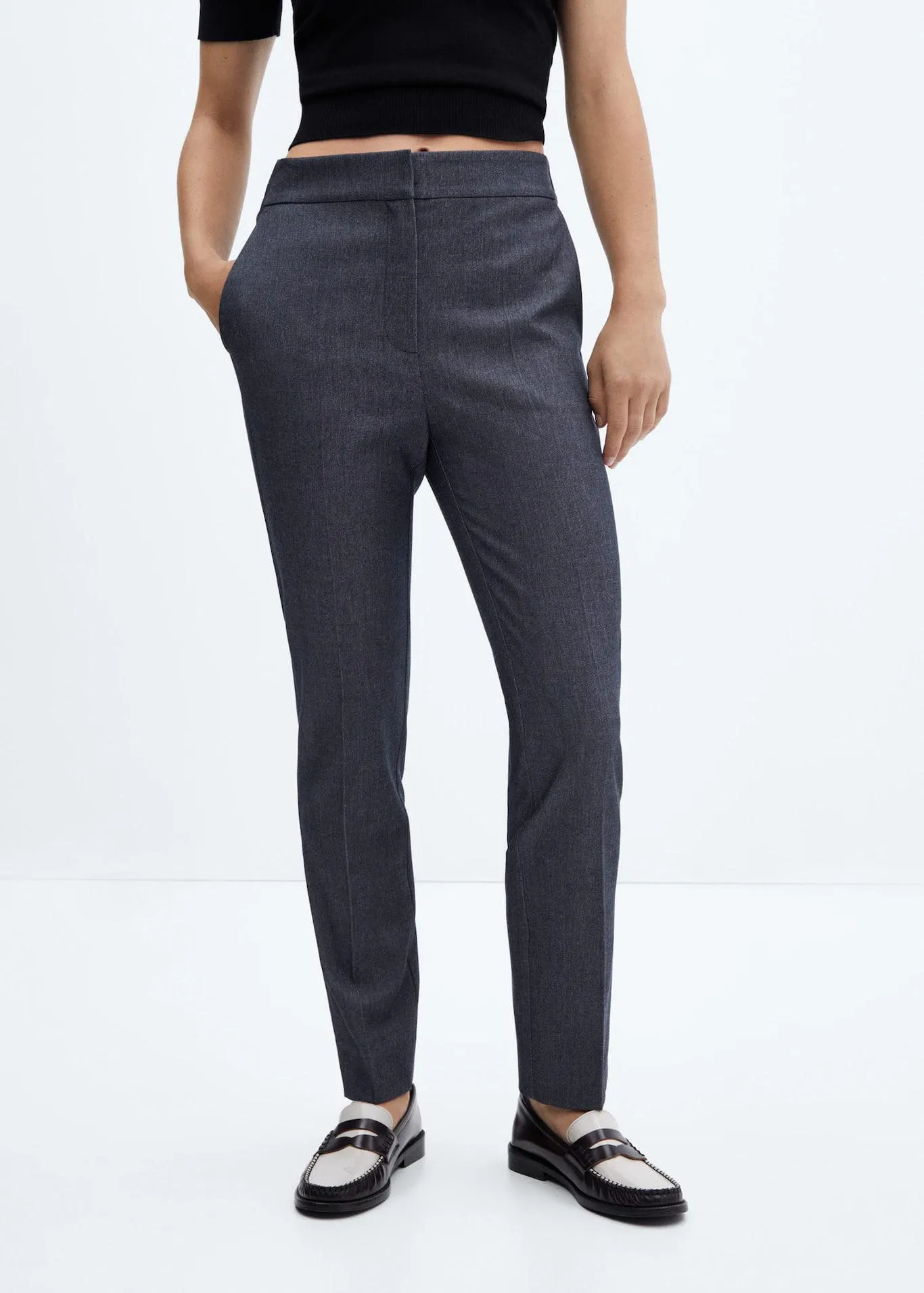 Mid-rise skinny broek