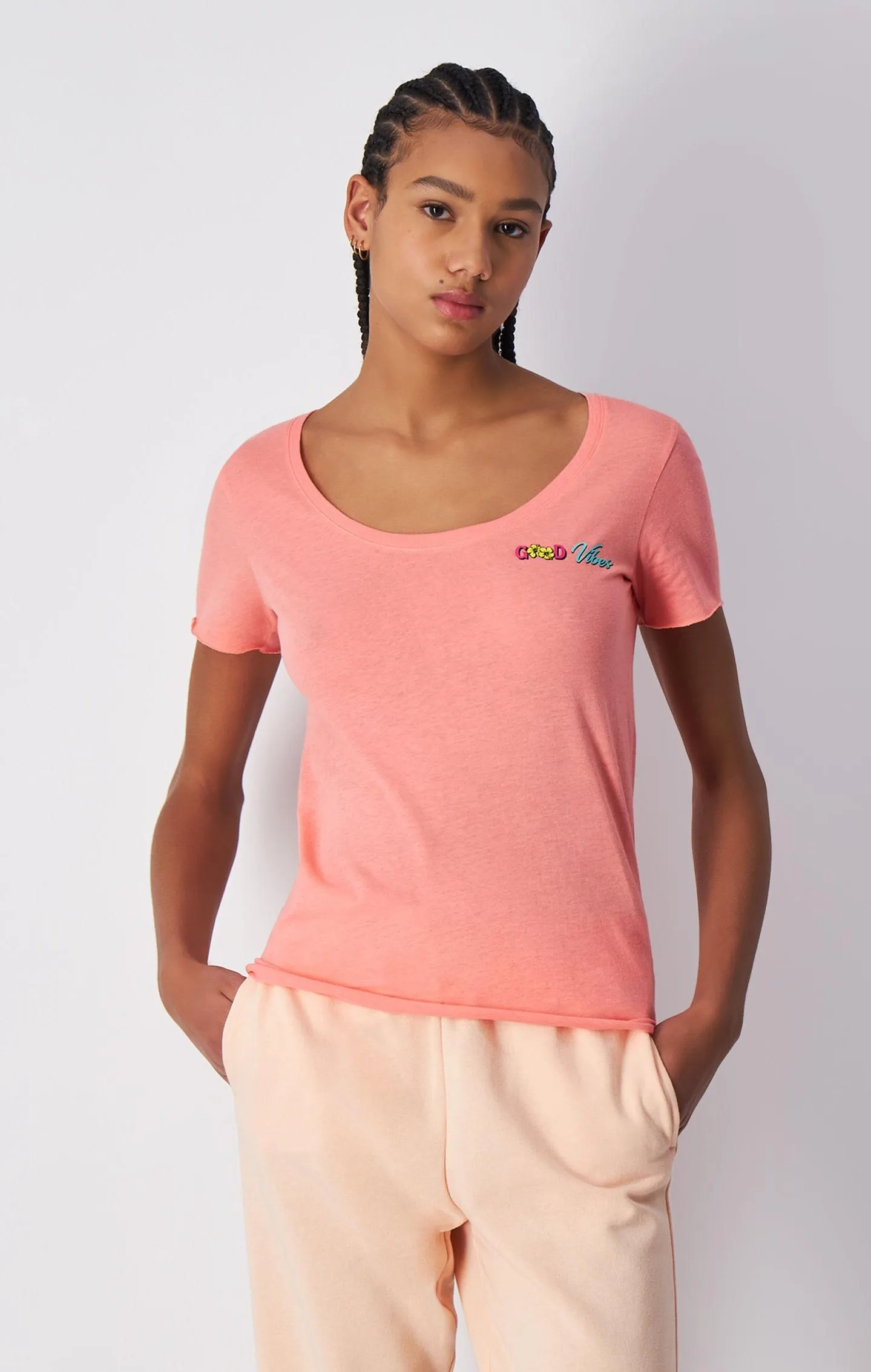 Camiseta de algodón con estampado Santa Cruz