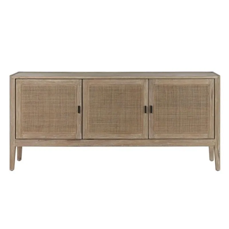 Bayur wood and rattan buffet, 180cm