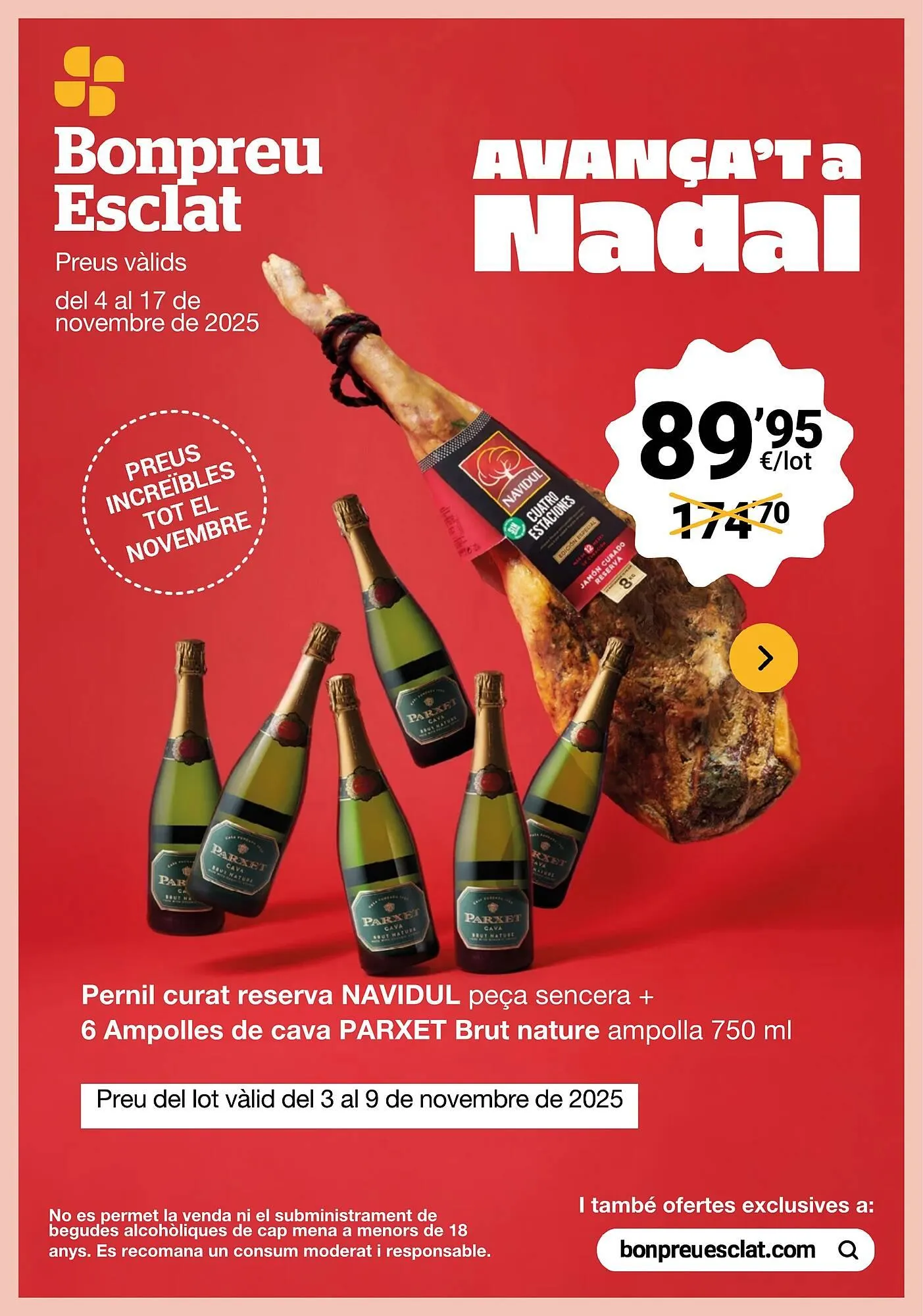 Catálogo de Folleto BonpreuEsclat 4 de noviembre al 17 de noviembre 2025 - Página 1