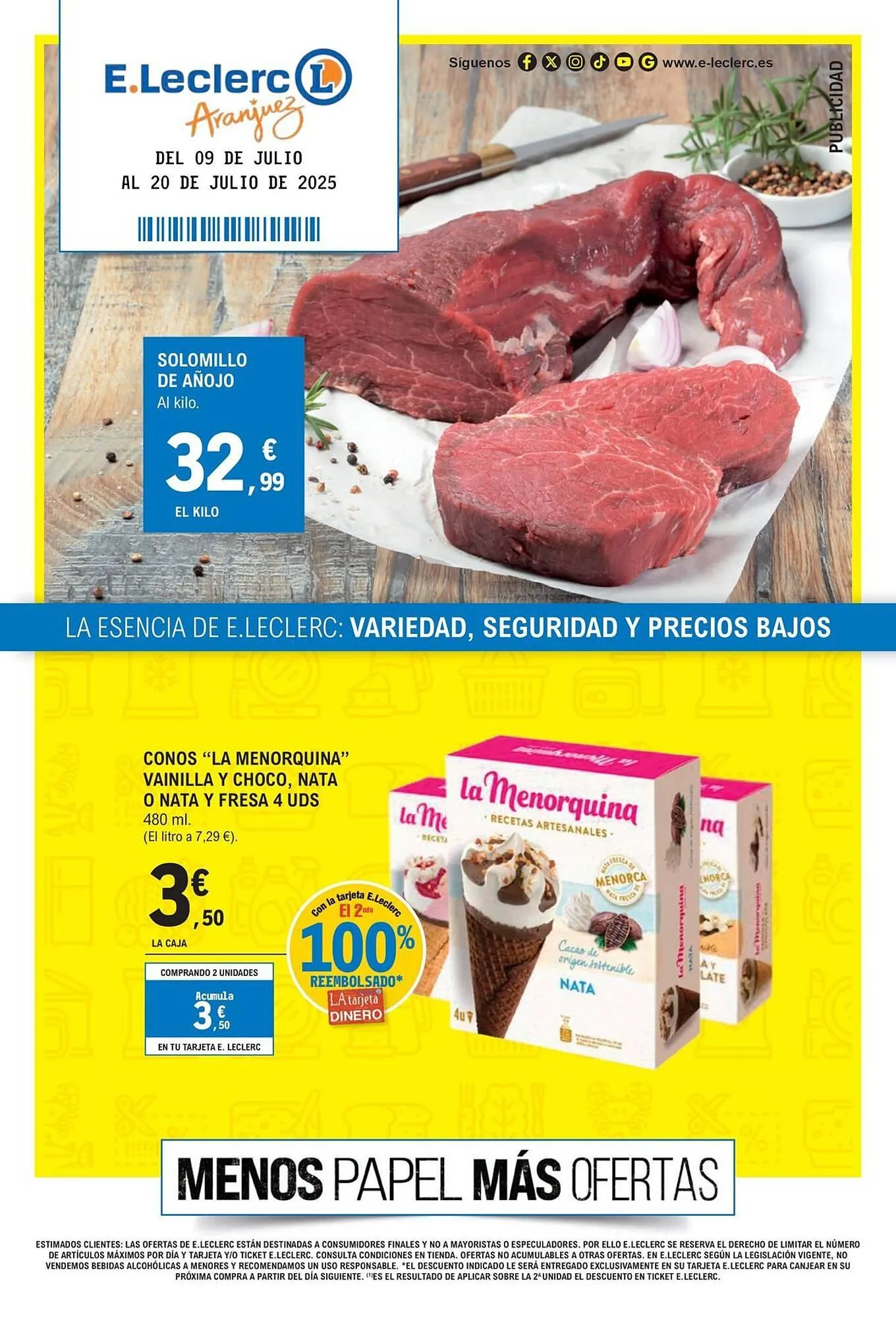 Catálogo de Folleto E.Leclerc 9 de julio al 20 de julio 2025 - Página 1