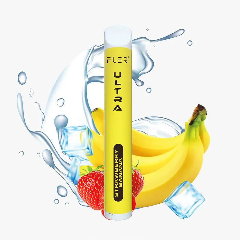 VAPEADOR FLER ULTRA 0% NICOTINA SABOR FRESA PLÁTANO