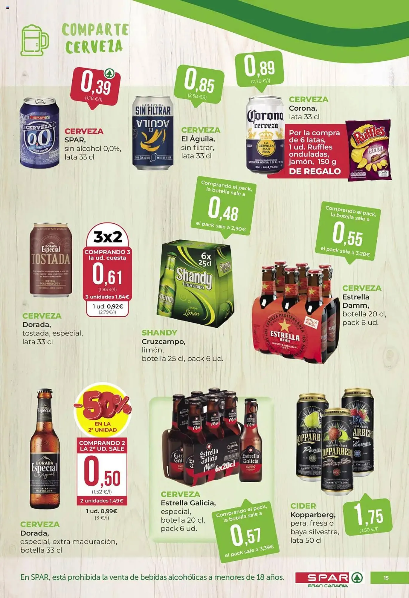 Catálogo de Folleto SPAR Gran Canaria 21 de marzo al 3 de abril 2025 - Página 15