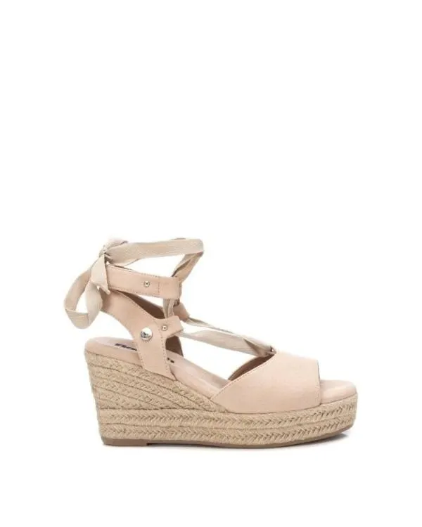 Sandalias Abiertas Alpargatas Mujer Beige 170771