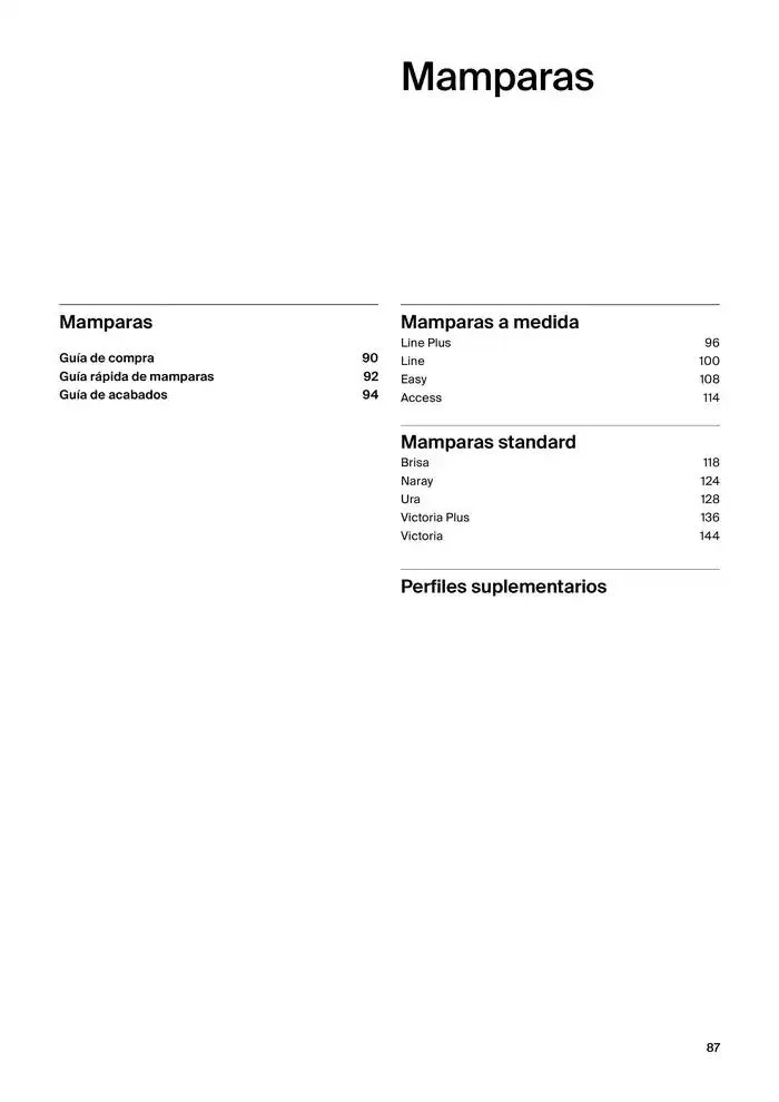 Catálogo de Platos de Ducha, Bañeras y Mamparas 9 de enero al 31 de diciembre 2025 - Página 89