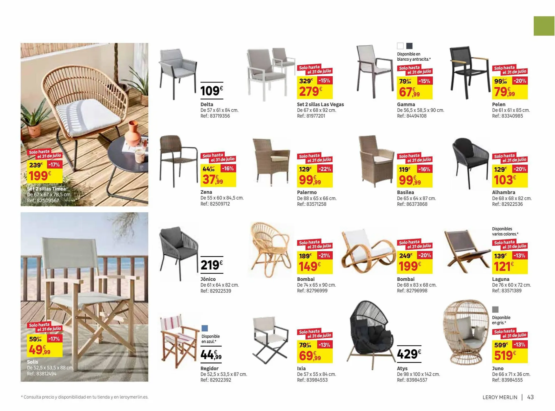 Catálogo de Folleto Leroy Merlin 9 de junio al 31 de julio 2023 - Página 43
