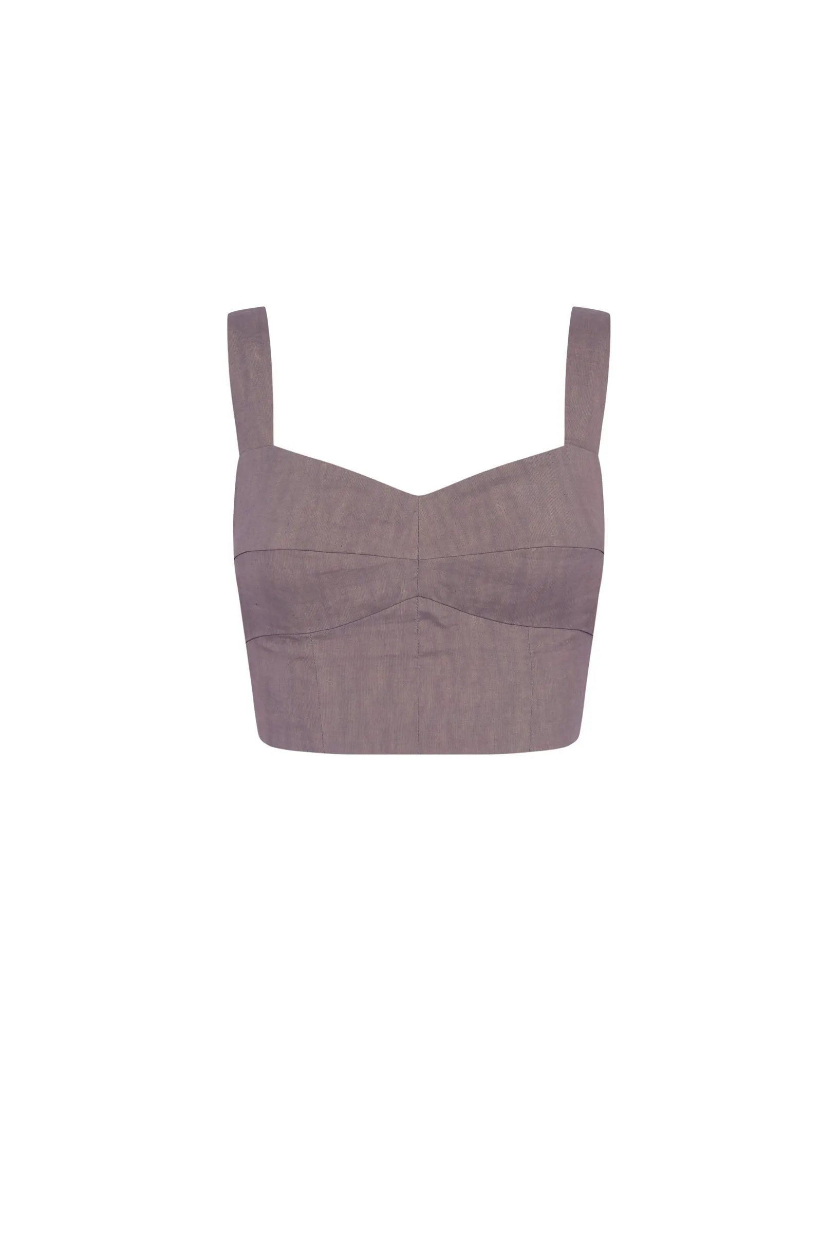 She, top bustier lavanda