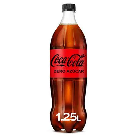 Refresco cola Coca-Cola botella 1,25l zero