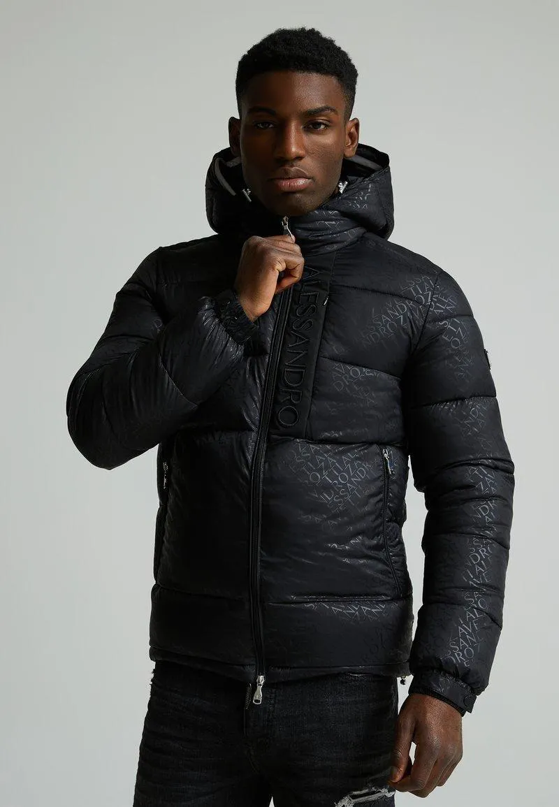 VITORNO 2.0 AOP PUFFER JACKET - Chaqueta de invierno - jet black