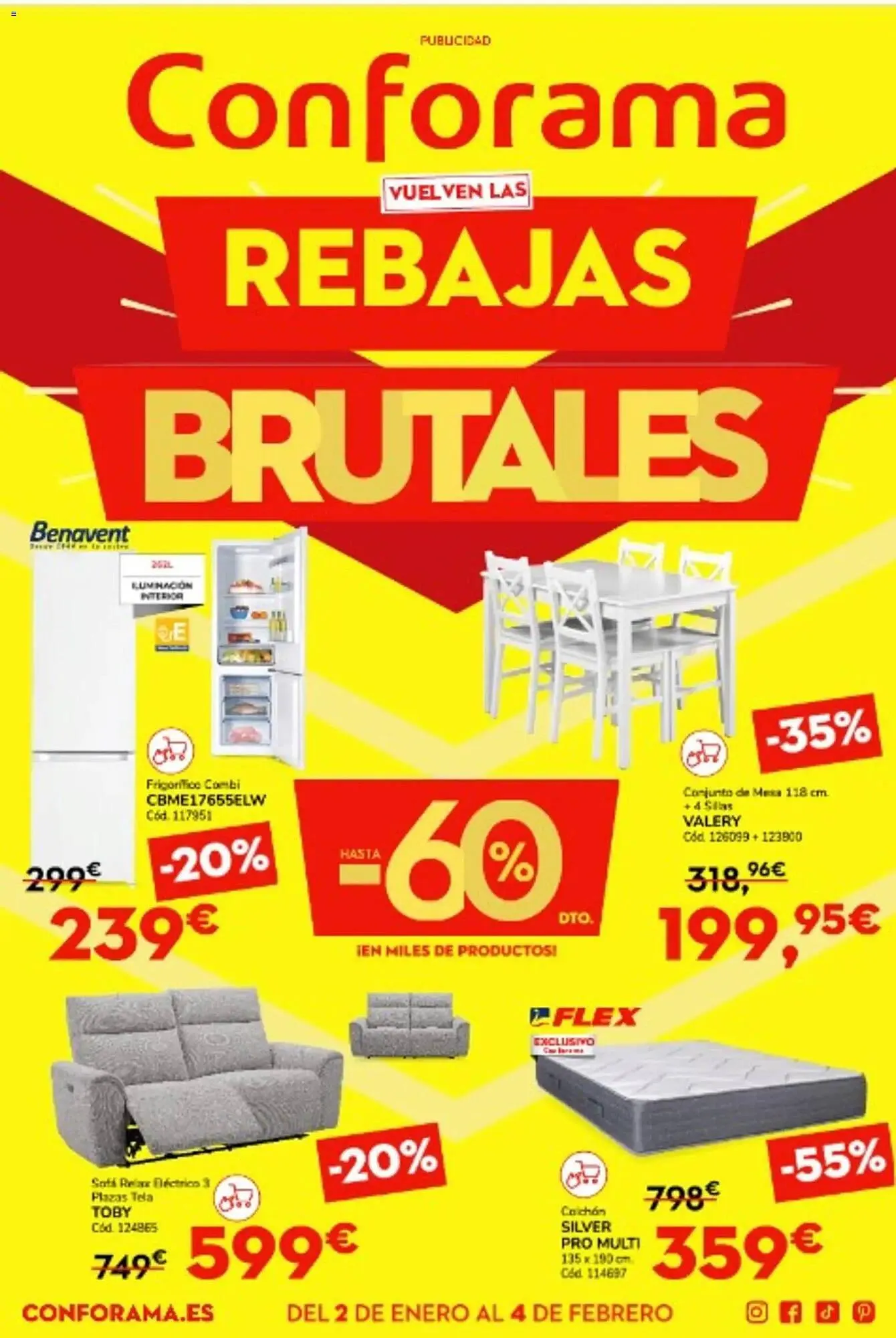 Catálogo de Catálogo Conforama 2 de enero al 4 de febrero 2026 - Página 1