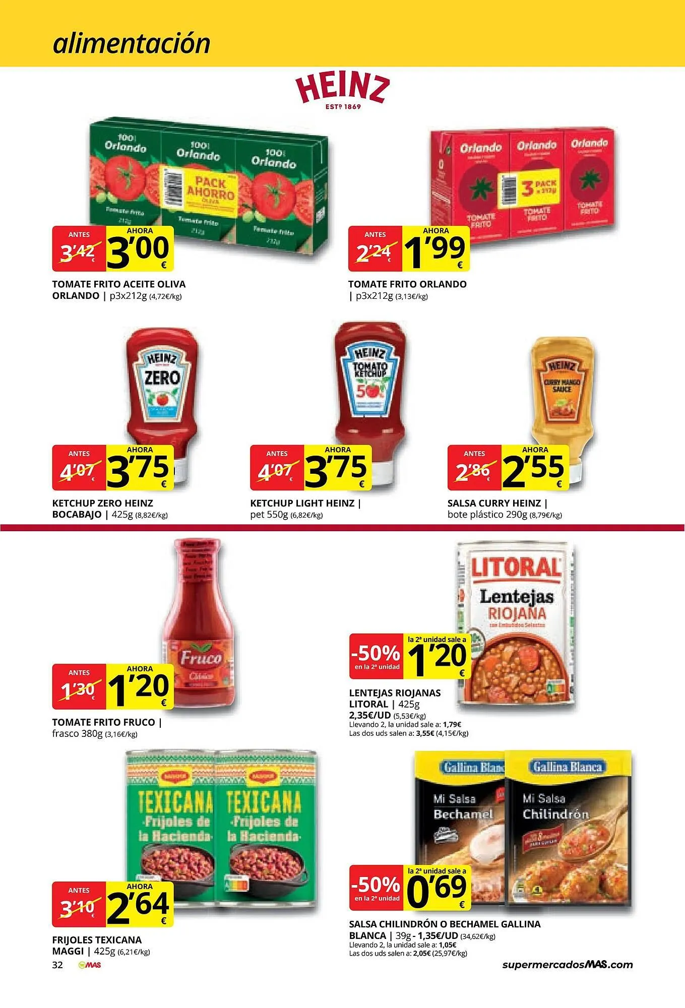 Catálogo de Folleto Supermercados MAS 3 de marzo al 26 de marzo 2026 - Página 32
