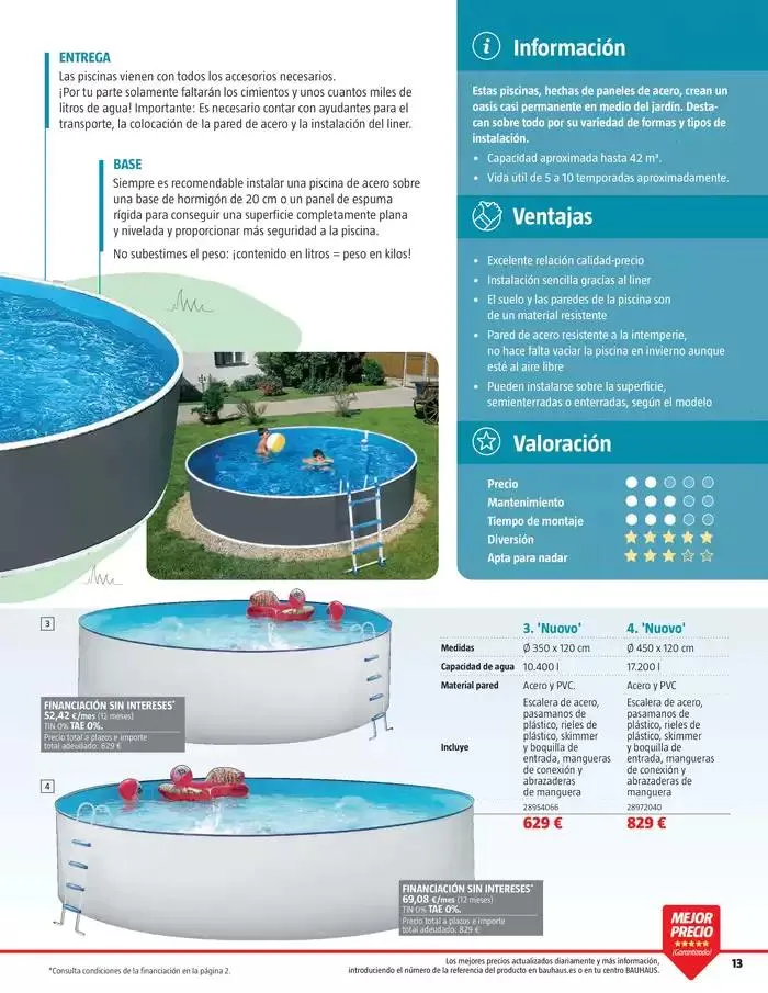 Catálogo de Piscinas, spa, limpieza y Mantenimiento 8 de mayo al 7 de junio 2025 - Página 13
