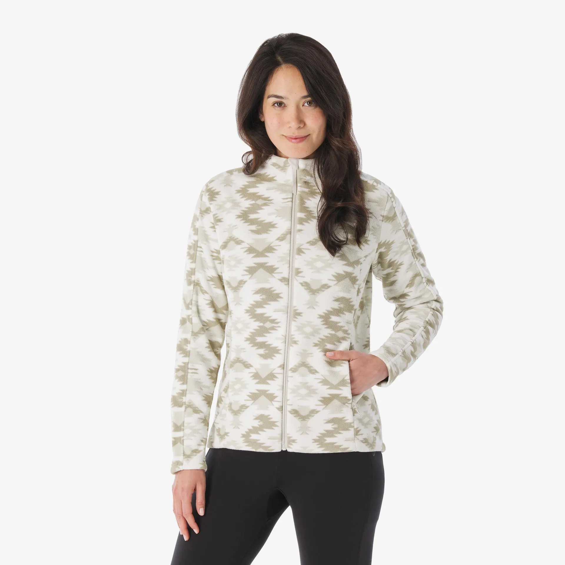 Chaqueta polar de montaña y trekking Mujer Quechua MH500