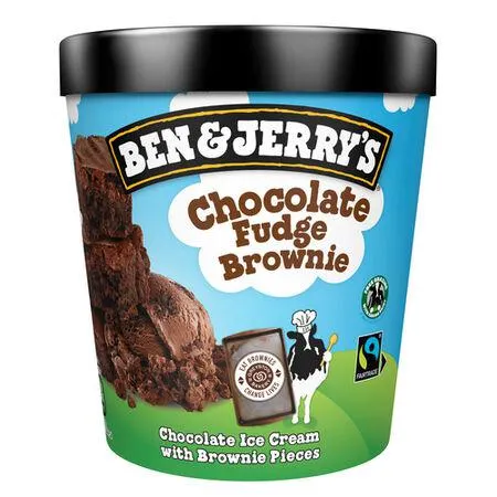Helado tarrina Ben and Jerrys chocolate Fudge Brownie 465ml