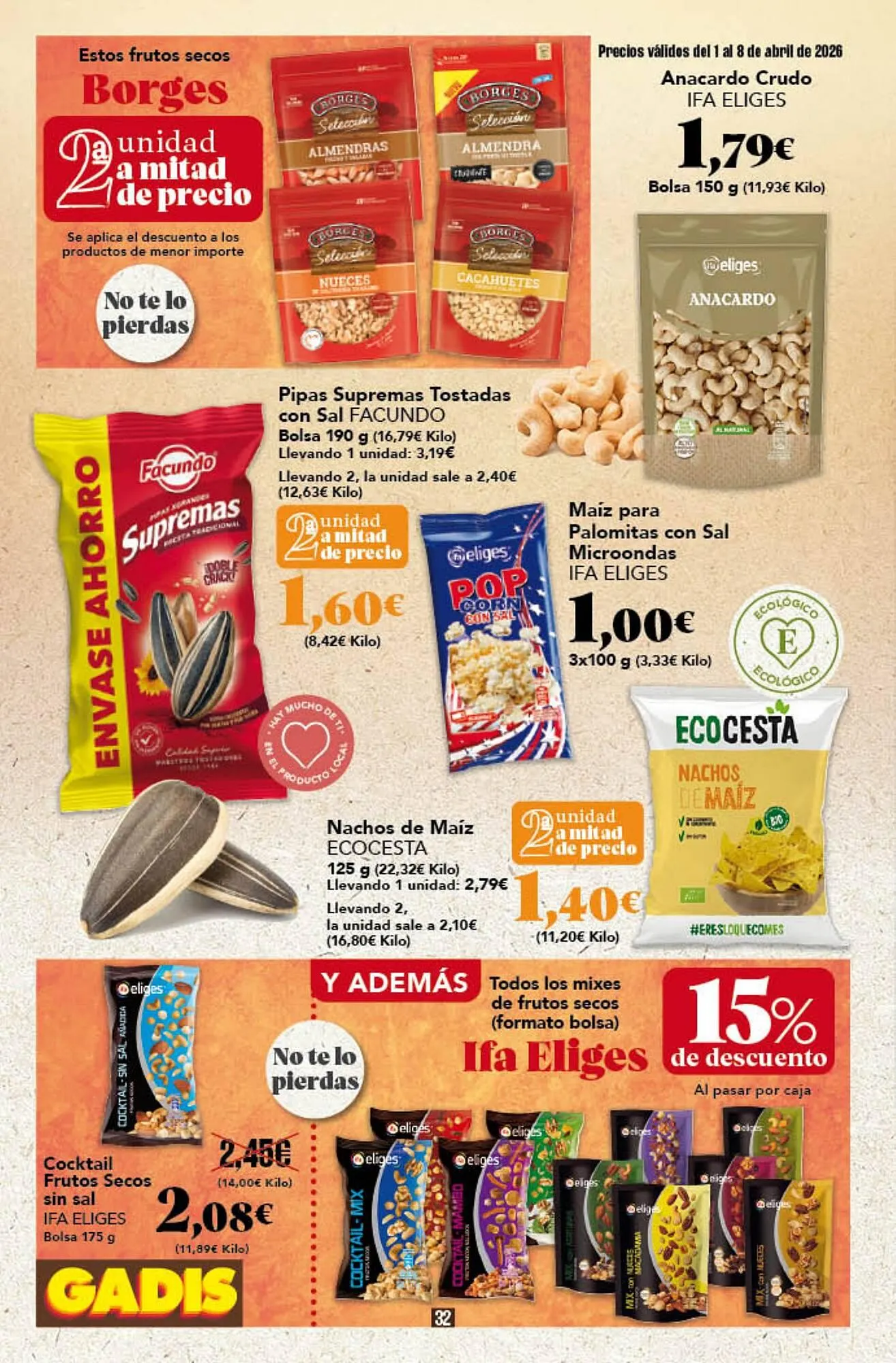 Catálogo de Folleto Gadis 1 de abril al 8 de abril 2026 - Página 32