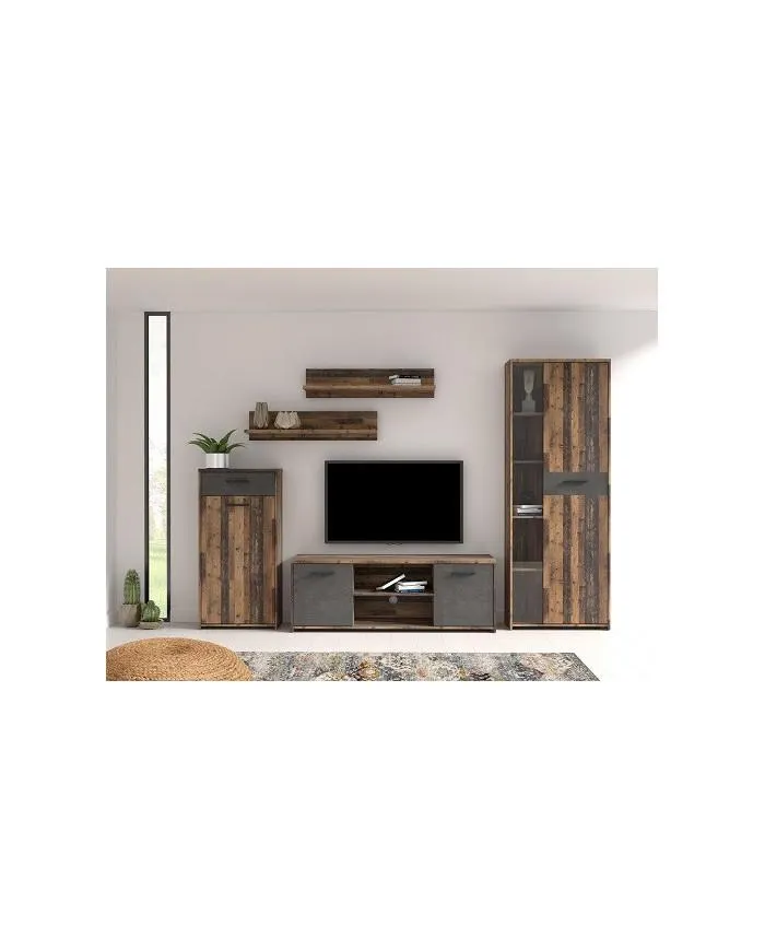 Mueble de salón estilo industrial