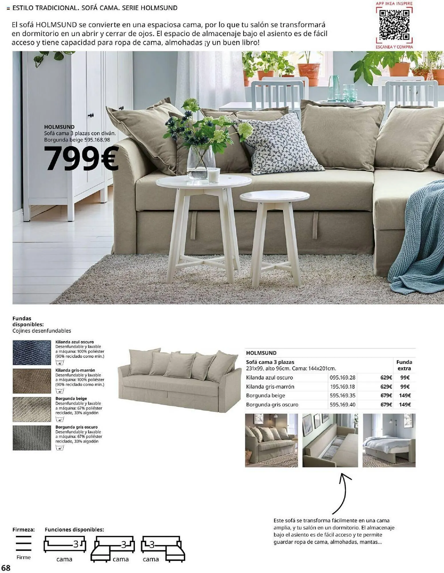 Catálogo de Folleto IKEA Sofás 4 de septiembre al 31 de enero 2025 - Página 68