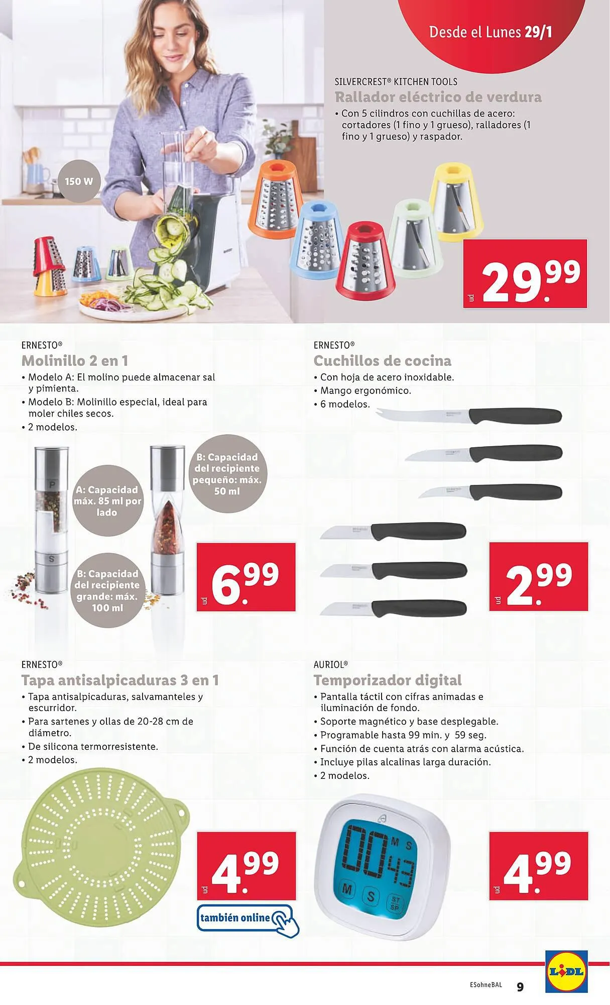 Catálogo de Folleto Lidl 29 de enero al 4 de febrero 2024 - Página 9