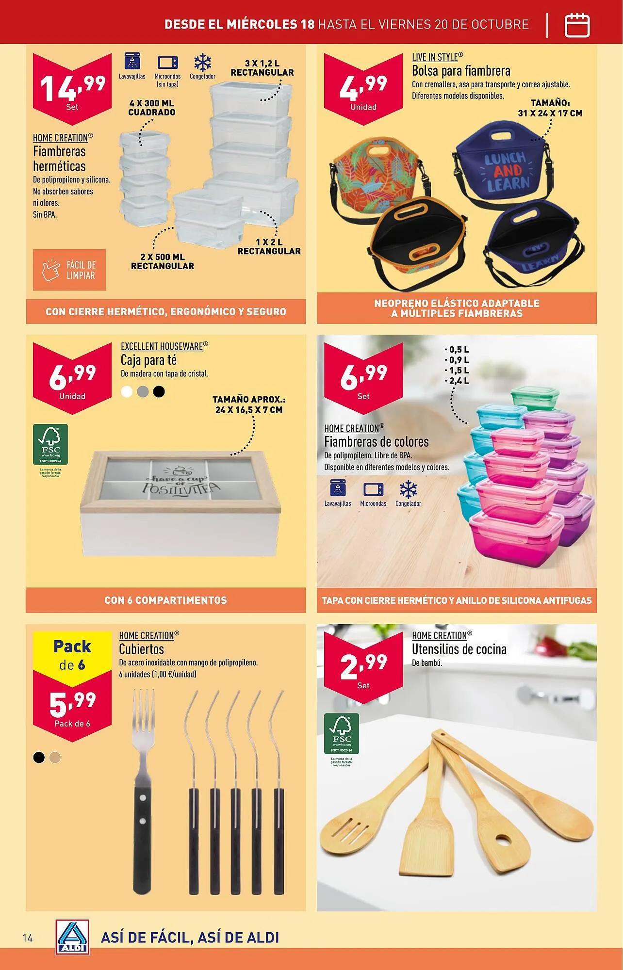 Catálogo de Folleto ALDI 18 de octubre al 24 de octubre 2023 - Página 14
