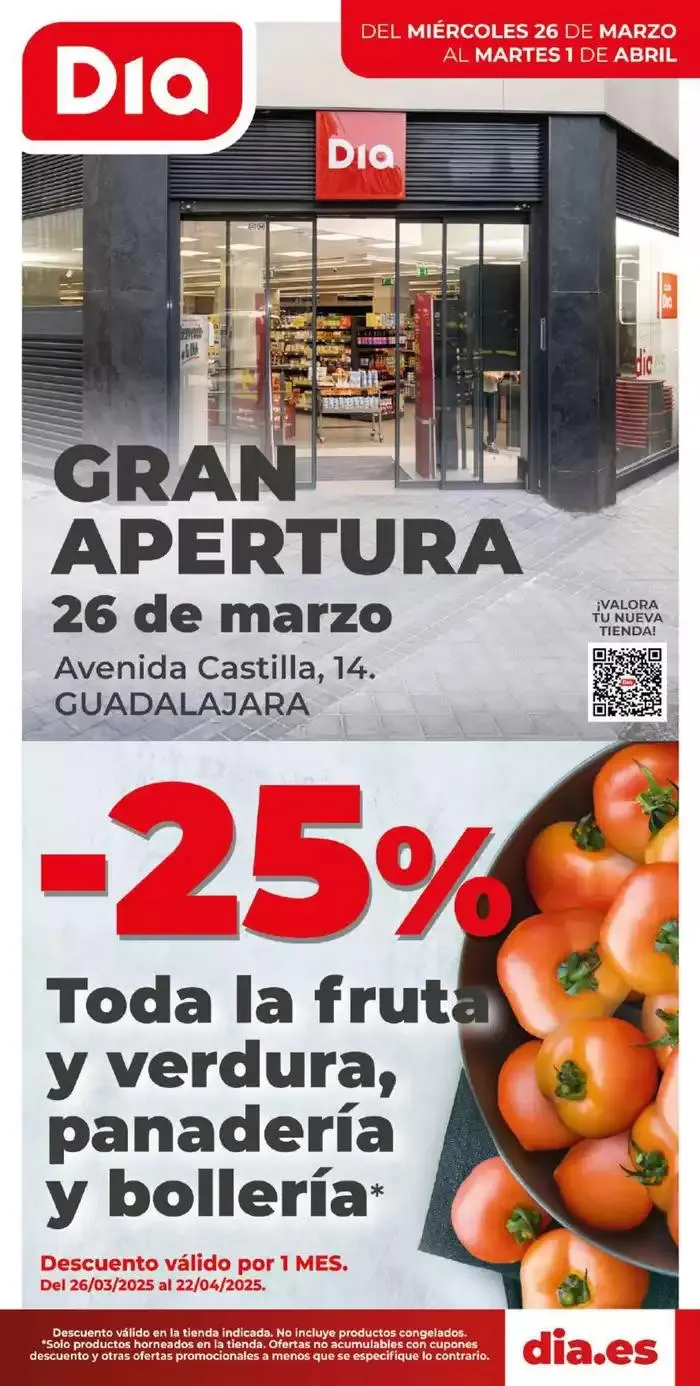 Catálogo de Gran apertura Dia del 26/03 al 01/04 26 de marzo al 1 de abril 2025 - Página 1