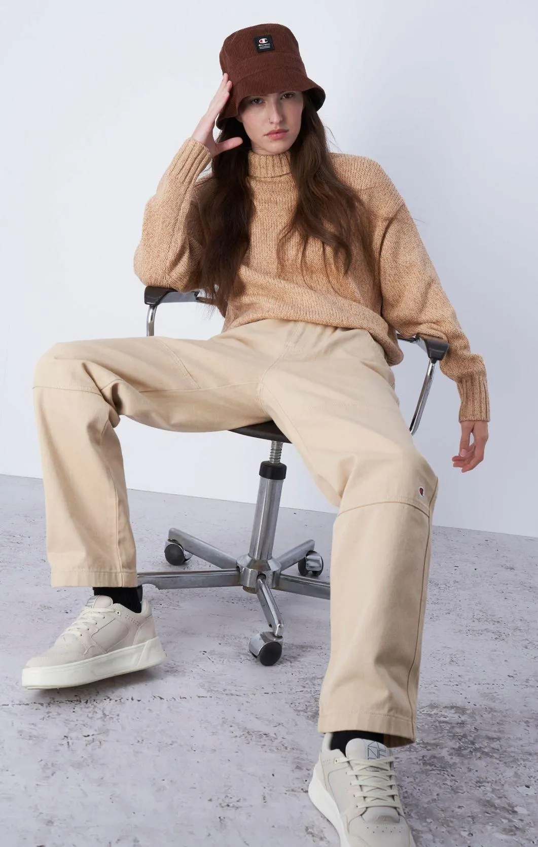 Gorro pescador con etiqueta de jacquard