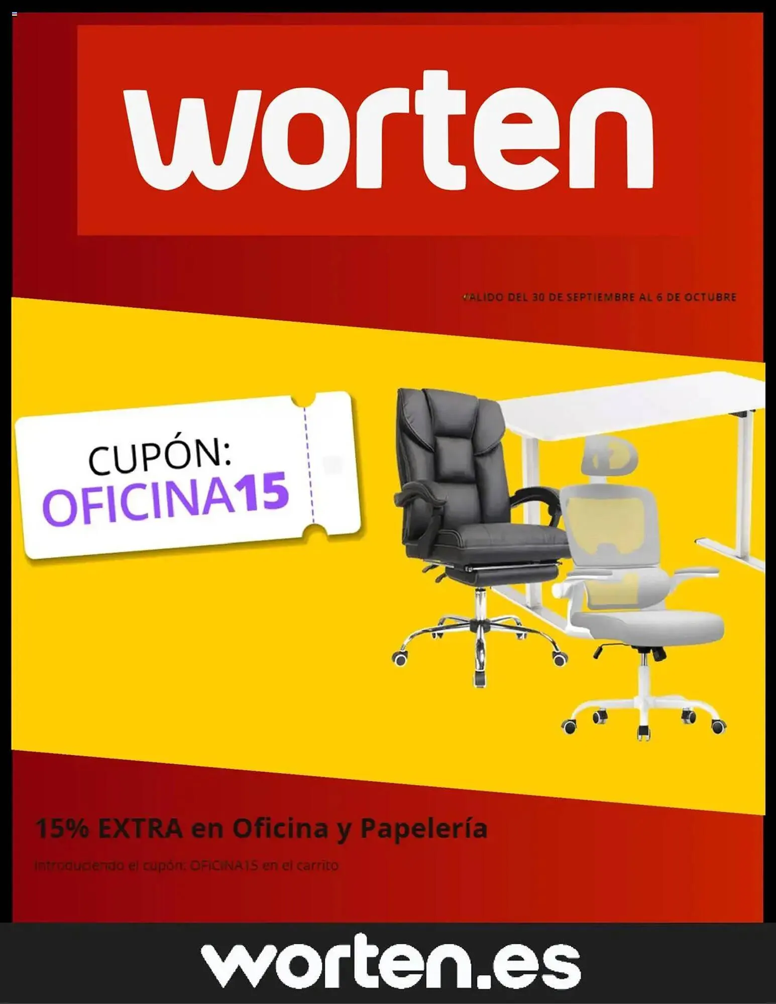 Catálogo de Folleto Worten 30 de septiembre al 6 de octubre 2025 - Página 1