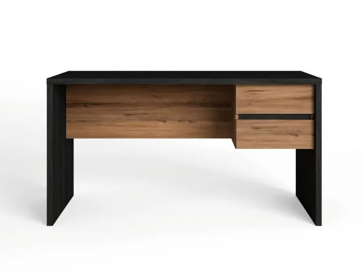 Escritorio con cajones color bocamina-nogal