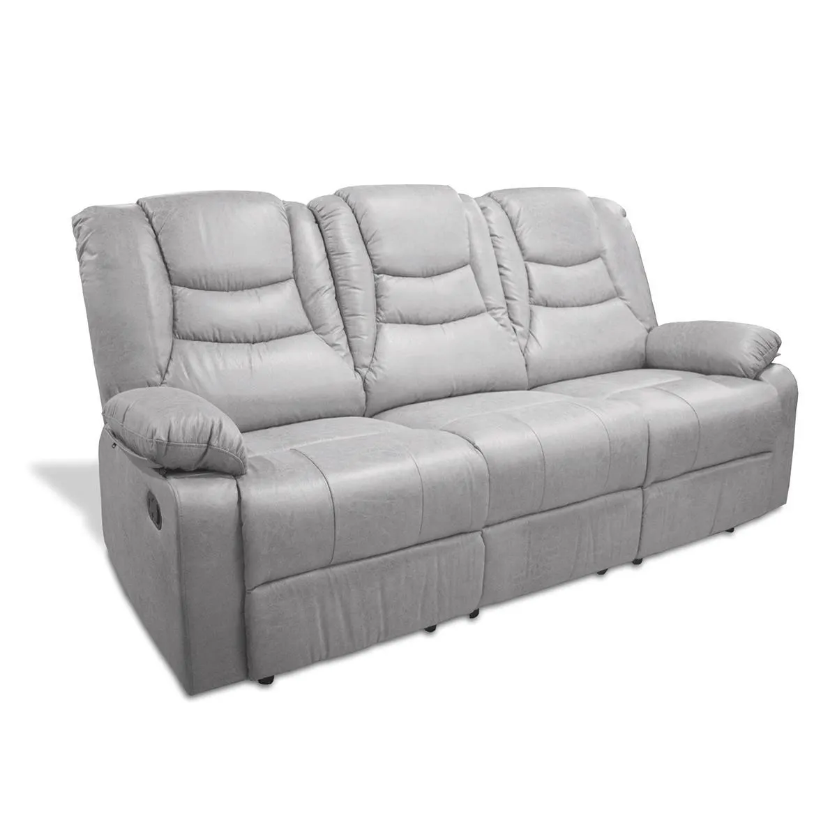 SOFA RECLIN KOM 3P GRIS