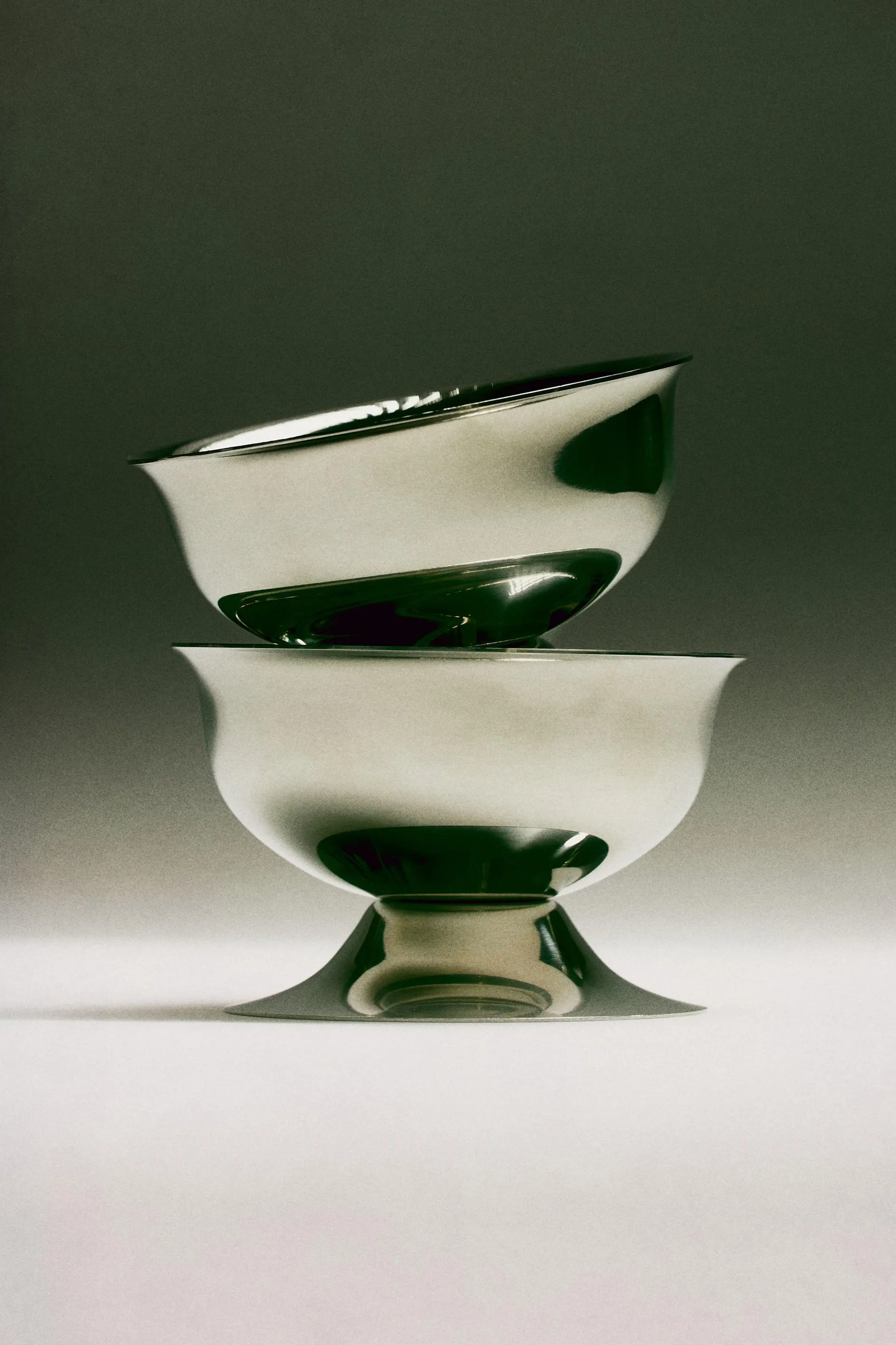 Copa baja de acero inoxidable