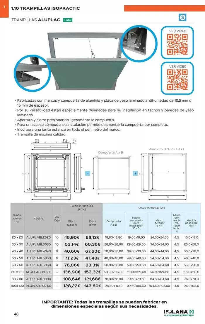 Catálogo de PLACA DE YESO LAMINADO – TARIFA ISOLANA 31 de marzo al 31 de marzo 2025 - Página 43